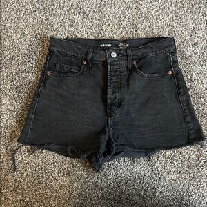 Old Navy Black Cutoff Denim Shorts